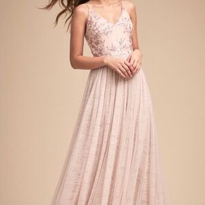 Adrianna Papell Pink Floral Maxi Dress